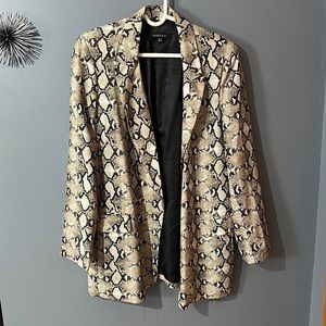 Snake Print Blazer